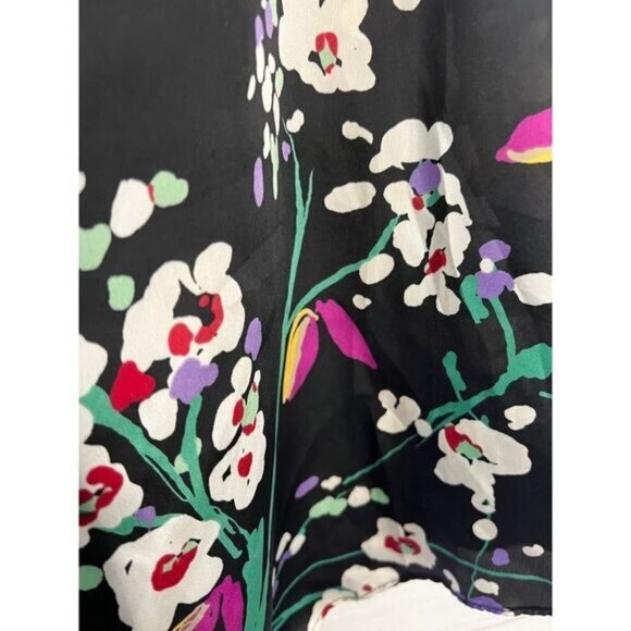 NEW Womens Floral Tunic Top Sleeveless Scoop Neck Medium - Picture 4 of 5